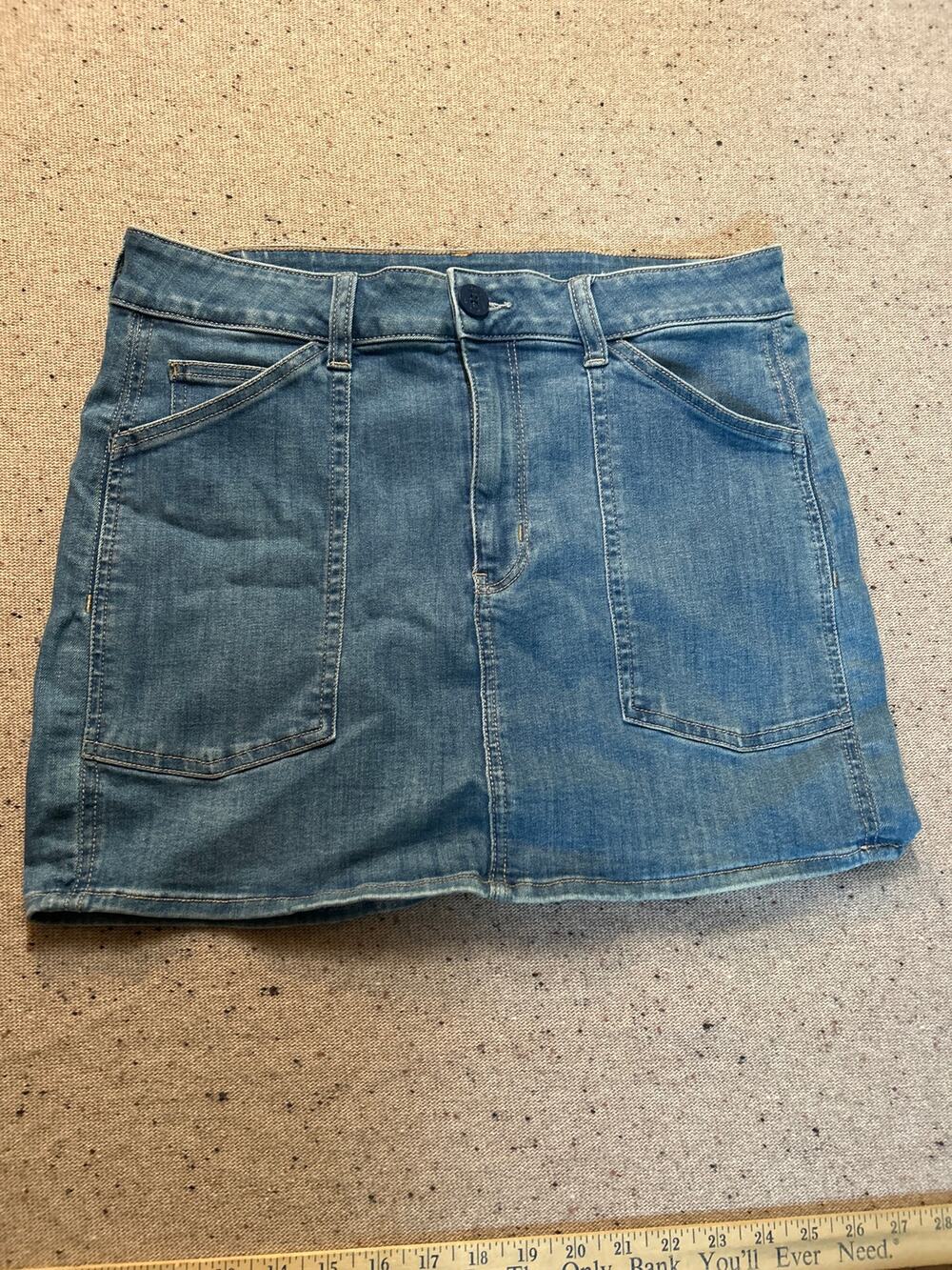 American Eagle High Rise Mini Skirt Denim Stretch 12